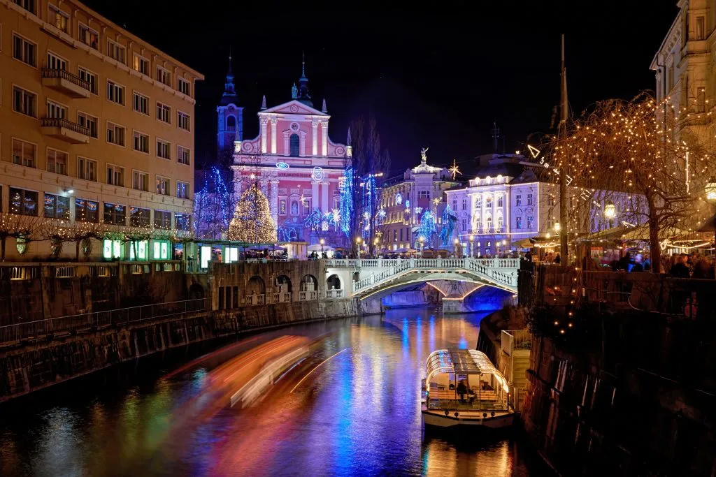 Ljubljana décorée pour Noël